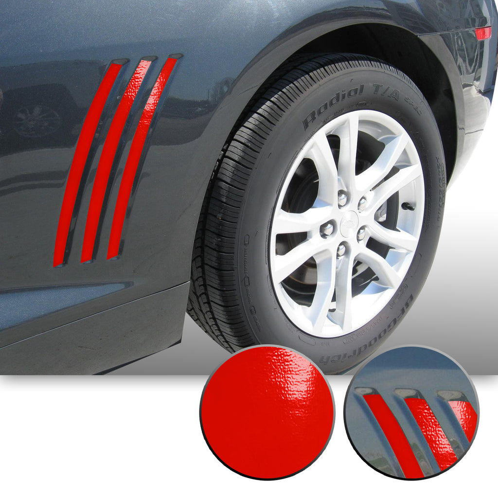 Side Vent Stipe Insert Overlay Vinyl Decal Compatible with and Fits Chevy Camaro 2010-2015