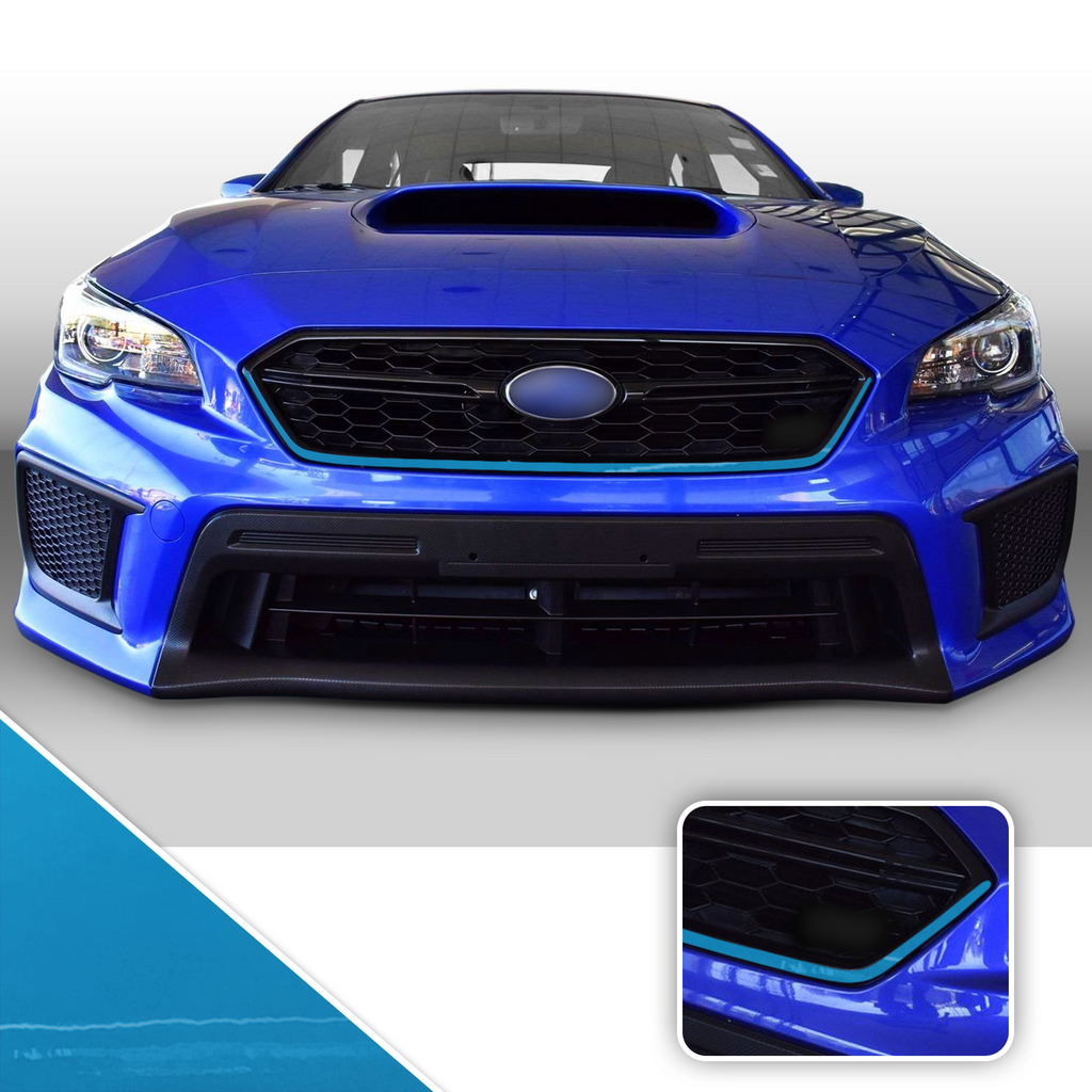 Front Grille Pinstripe Vinyl Decal Overlay Wrap Trim Compatible with and Fits WRX STi 2018-2020
