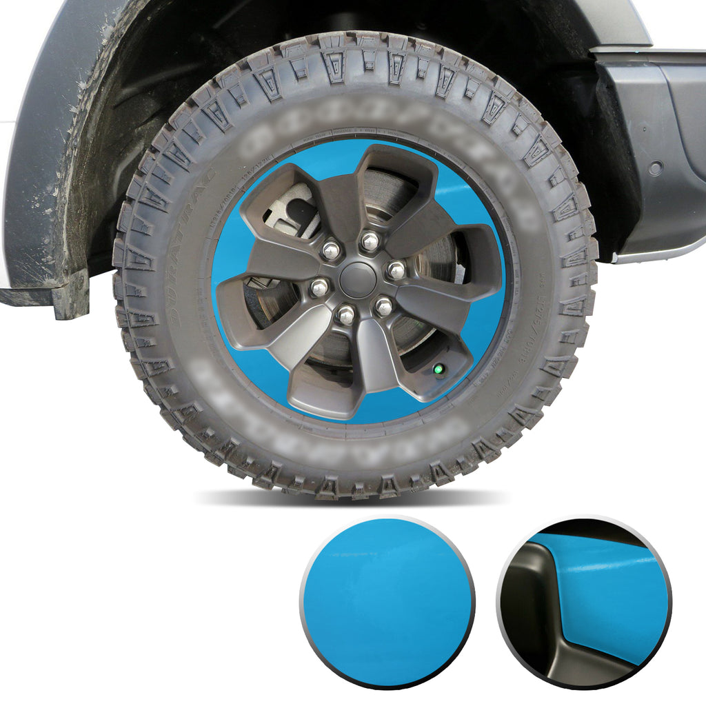 Full Wheel Overlay Rim Accent Vinyl Decal Wrap Compatible with Ram Rebel 2018+