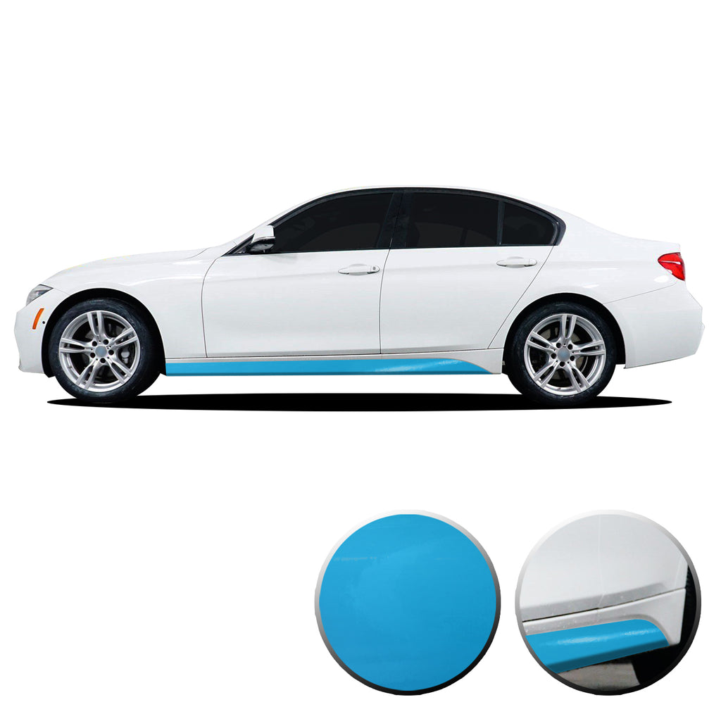 Lower Panel Side Skirt Accent Vinyl Overlay Compatible with BMW 3 Series F30 F31 E90 E91 2007-2019