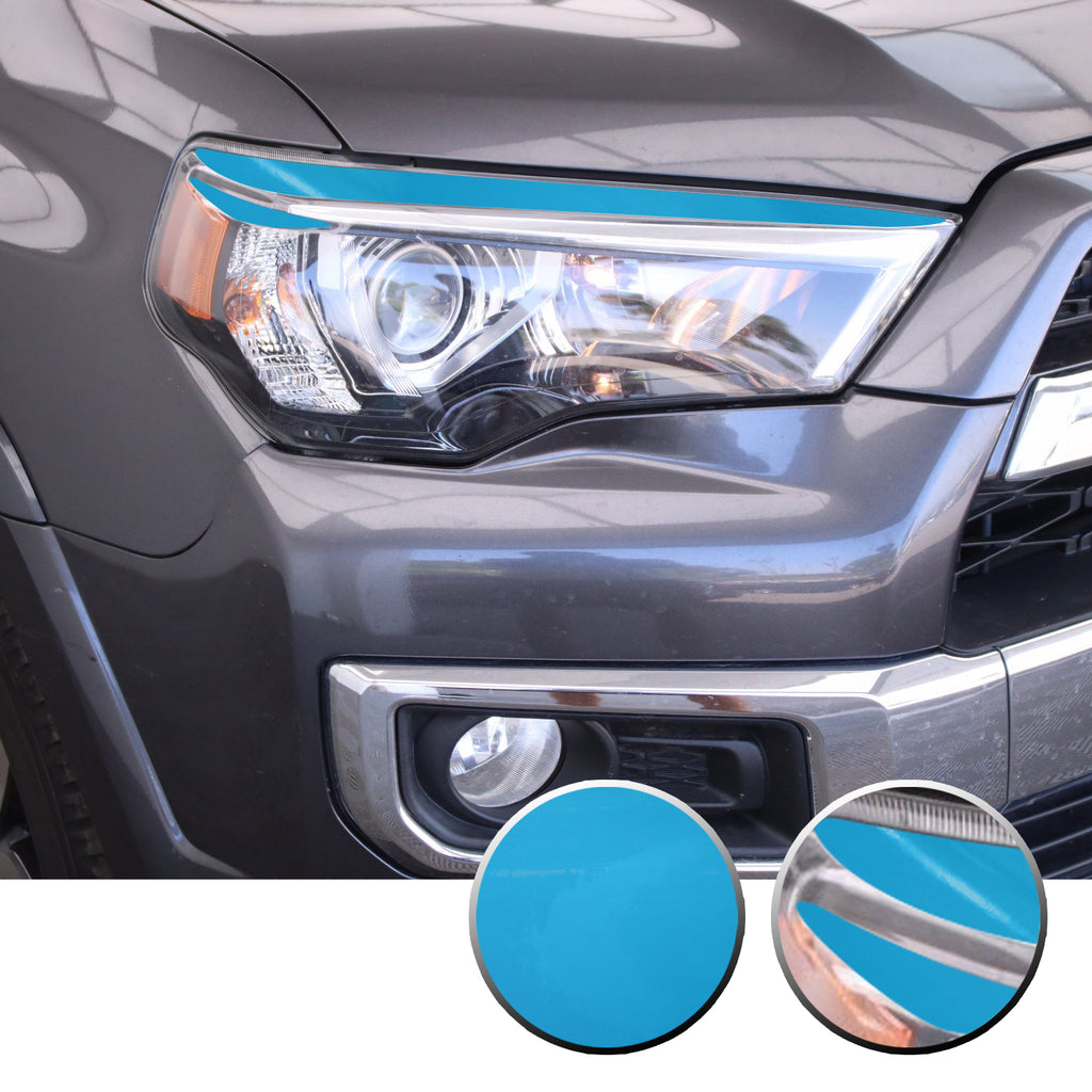 Headlight Eyelid Eyebrow Graphic Vinyl Decal Compatible with Toyota 4Runner 2010-2017