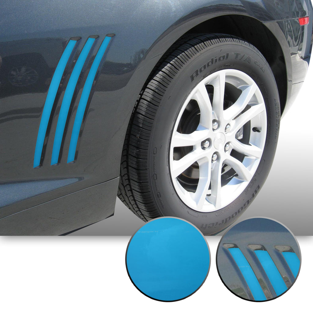 Side Vent Stipe Insert Overlay Vinyl Decal Compatible with and Fits Chevy Camaro 2010-2015