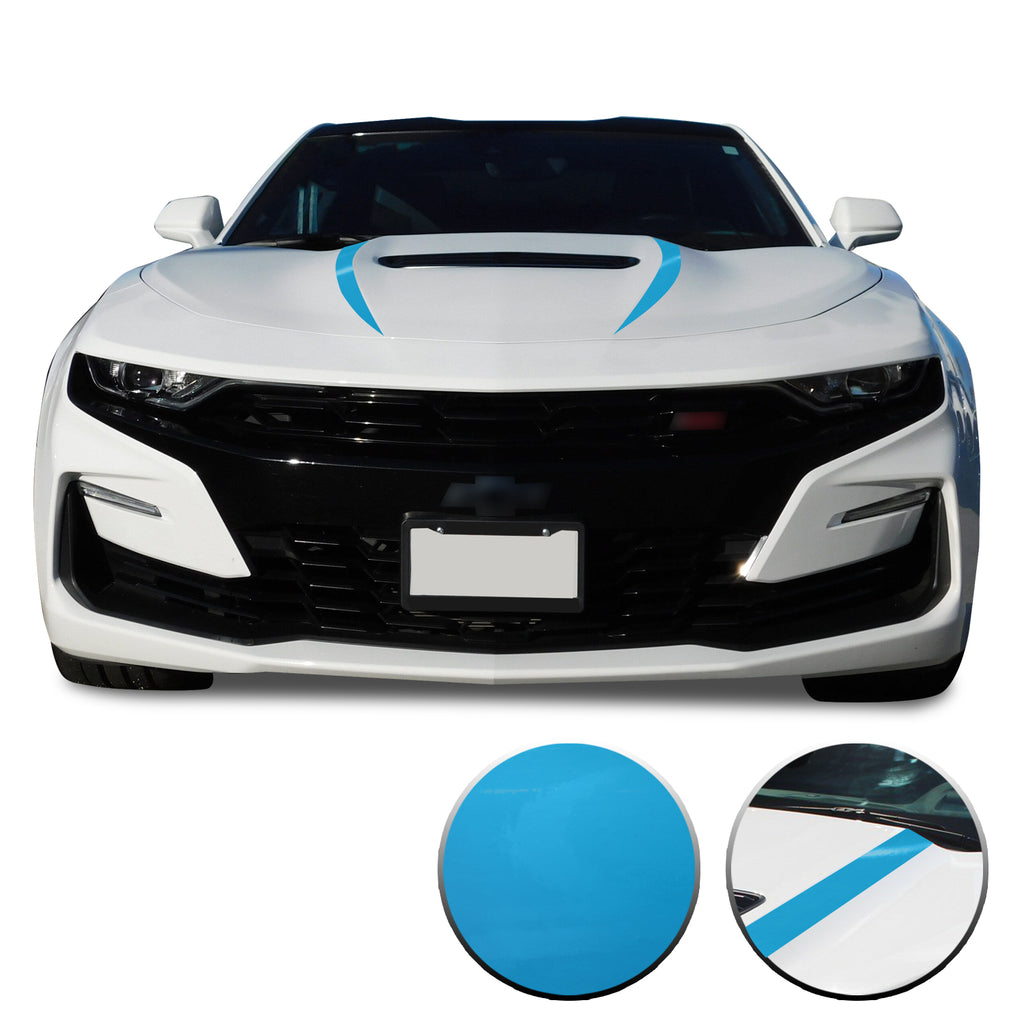Front Hood Spear Vinyl Wrap Decal Cover Protector Compatible with and fits Camaro 2019-2020