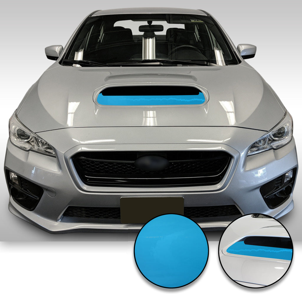 Hood Scoop Vinyl Decal Overlay Wrap Trim Compatible with and Fits WRX STi 2015-2020