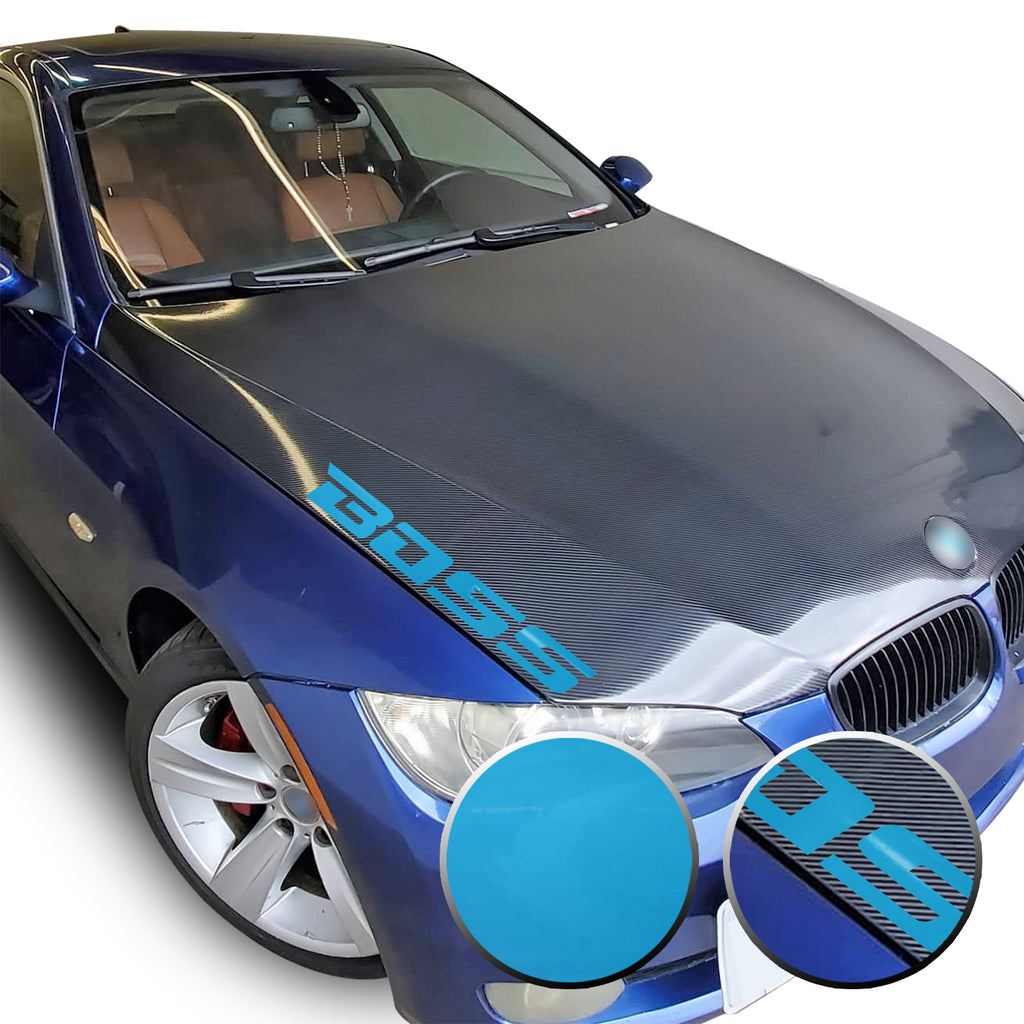 21" x 2.1" Boss Racing Performance Hood Trunk Universal Overlay Pre Cut Graphic Vinyl Decal
