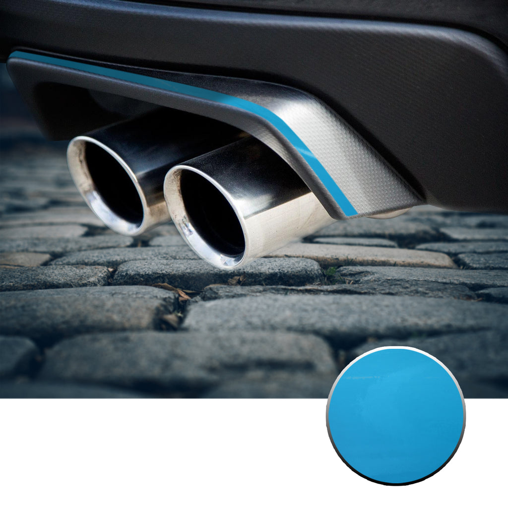 Exhaust Stripe Overlay Trim Decal Compatible With and Fits 2015-2020 Subaru WRX STi