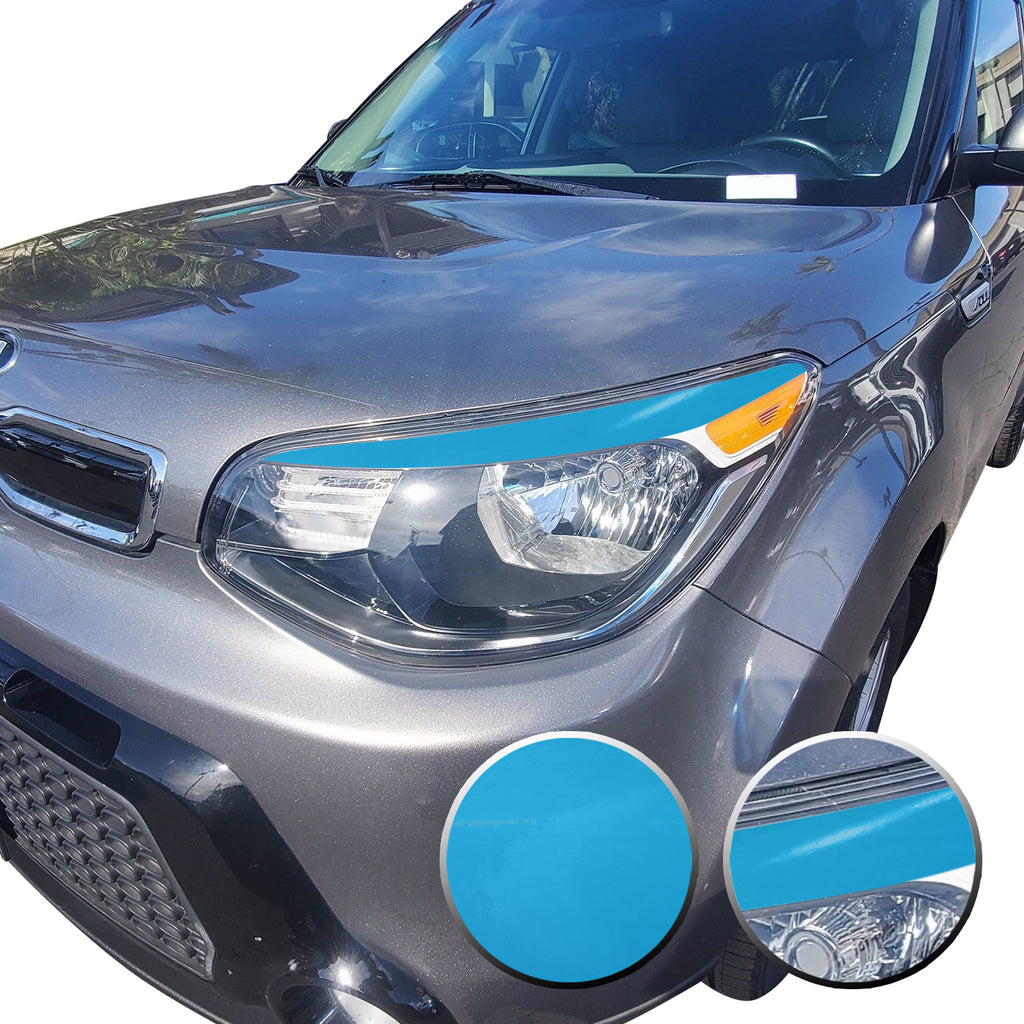 Eyelid Accent Overlay Precut Decal Vinyl Trim Compatible with and Fits Kia Soul 2014 2015 2016
