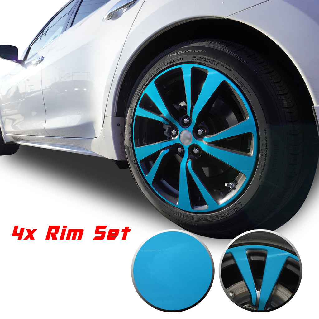 18" Wheel Rim Chrome Delete Vinyl Wrap Overlay Kit Compatible with and Fits Maxima 2016 - 2020