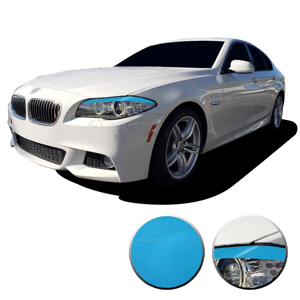 Headlight Eyelid Eyebrow Graphic Vinyl Decal Compatible with BMW 5 Series F10 2011-2013