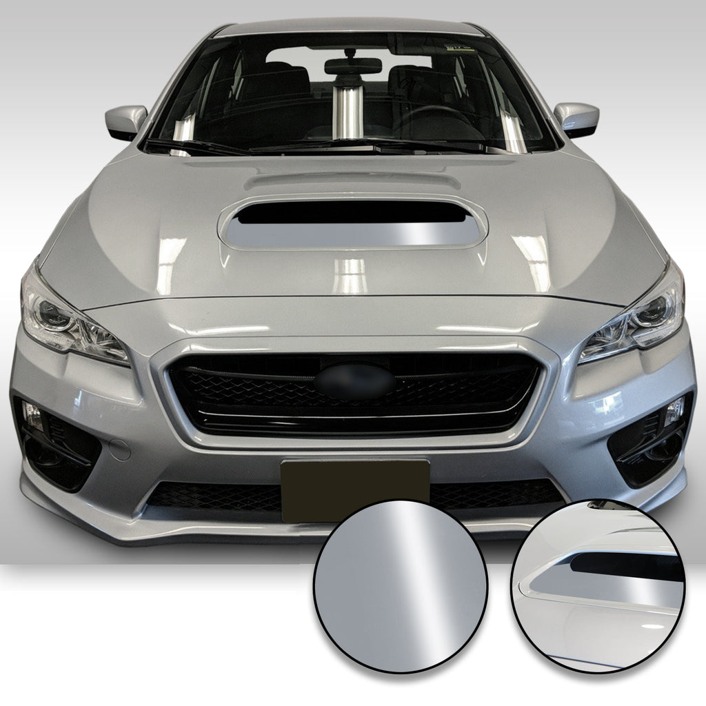Hood Scoop Vinyl Decal Overlay Wrap Trim Compatible with and Fits WRX STi 2015-2020