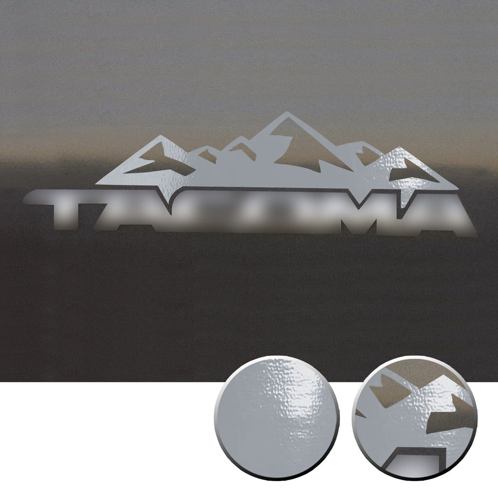 2x Door Badge Emblem Mountain Vinyl Decals Overlay Compatible with Toyota Tacoma 2005-2015