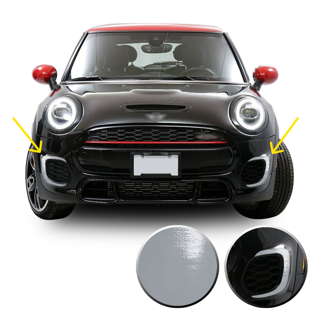 Front Bumper Bezel Accent Vinyl Decal Overlay Wrap Compatible with John Cooper Works F56 F57 F55 Mini 2015-2020