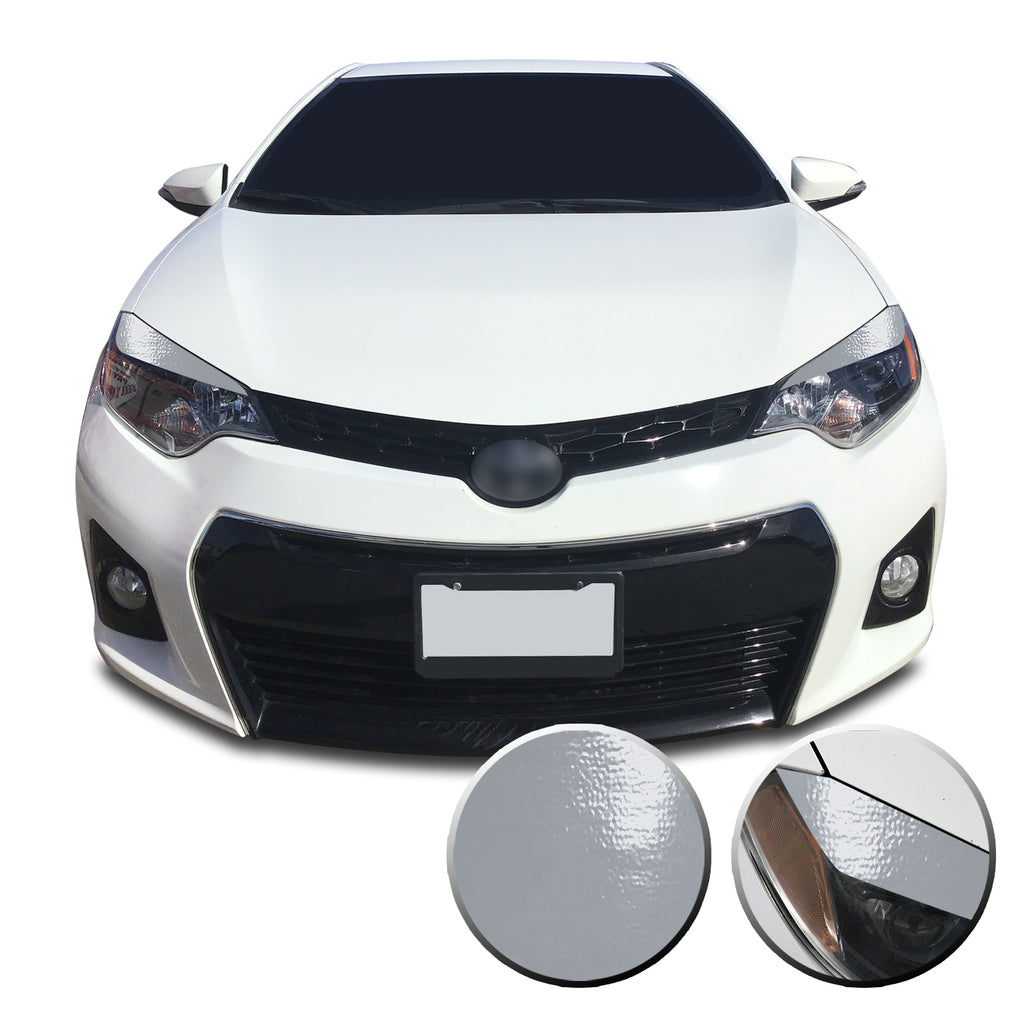 Headlight Eyelid Accent Vinyl Decal Overlay Wrap Trim Compatible with and Fits Toyota Corolla 2014-2016
