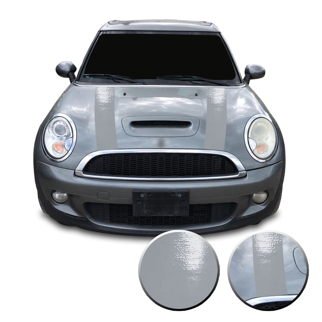 Hood Racking Stripes Pre Cut Vinyl Decal Compatible with Mini Cooper 2007-2013