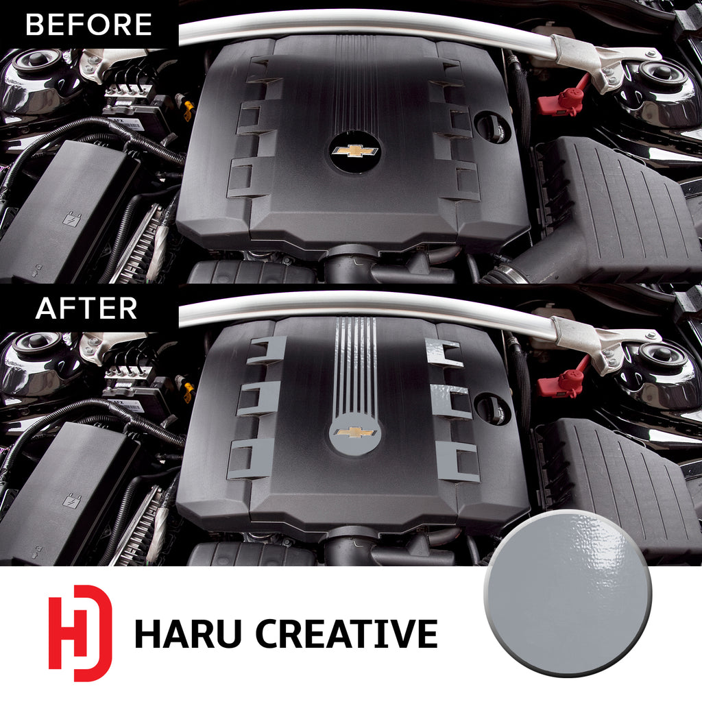 Engine V6 Cover Vinyl Decal Overlay Trim Wrap Compatible with & Fits Camaro RS 2010-2015