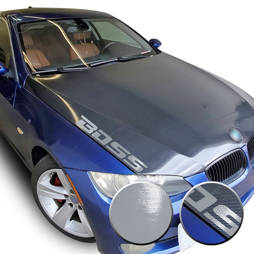21" x 2.1" Boss Racing Performance Hood Trunk Universal Overlay Pre Cut Graphic Vinyl Decal