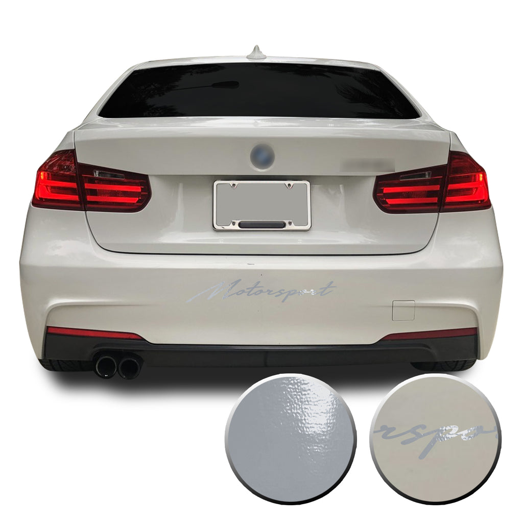 Motorsport Universal Rear Bumper Banner Graphic Overlay Pre Cut Vinyl Decal