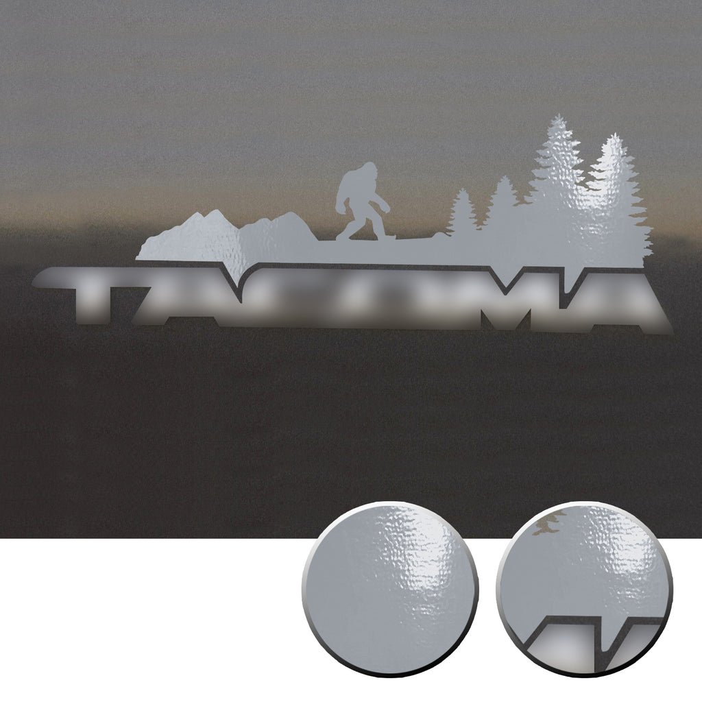 2x Door Badge Emblem Bigfoot Vinyl Decals Overlay Compatible with Toyota Tacoma 2005-2015
