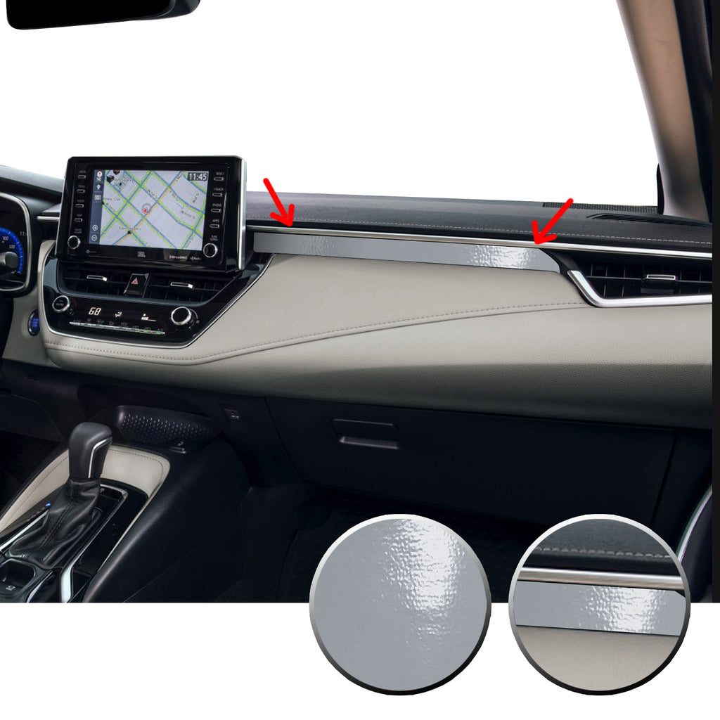 Center Dashboard Accent Vinyl Overlay Trim Precut Compatible with and Fits Corolla Toyota 2020