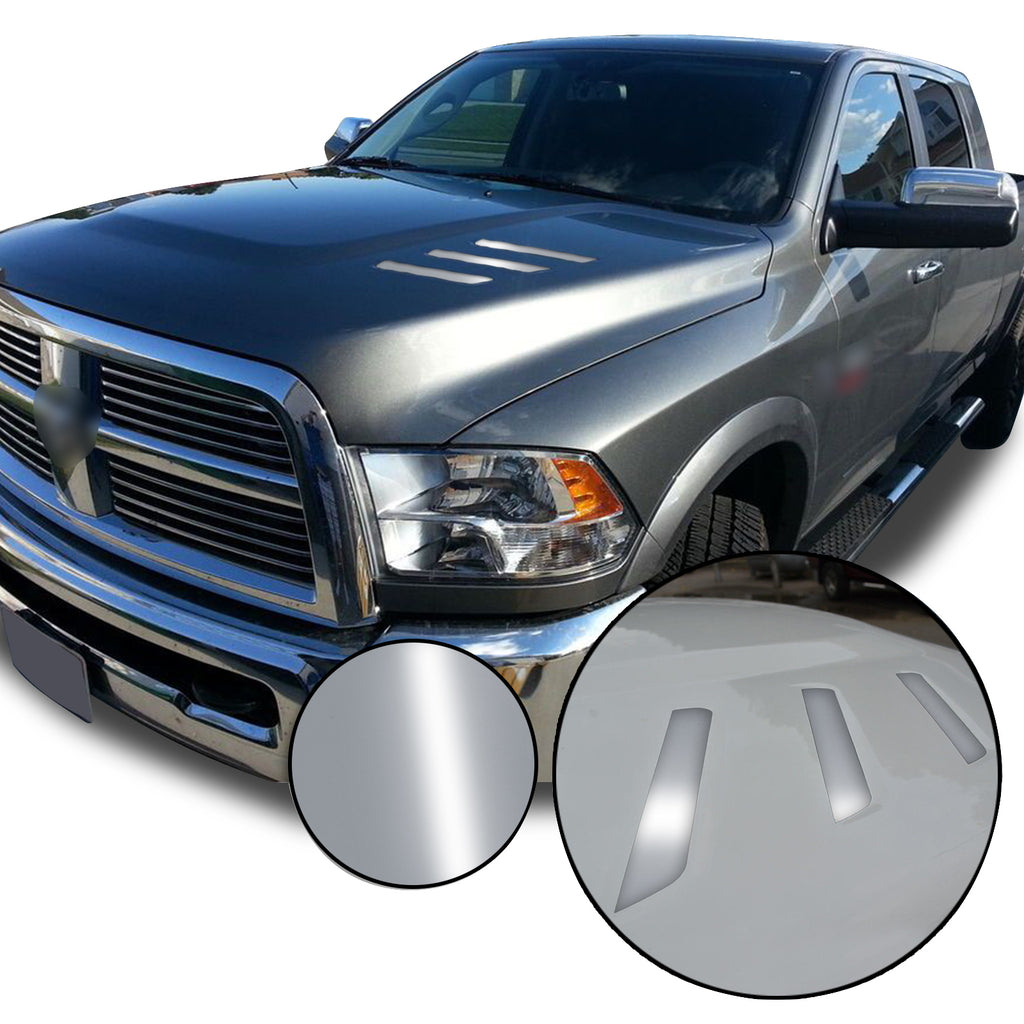Front Hood Grille Stripe Insert Overlay Vinyl Decal Compatible with and Fits Dodge Ram 2010-2018