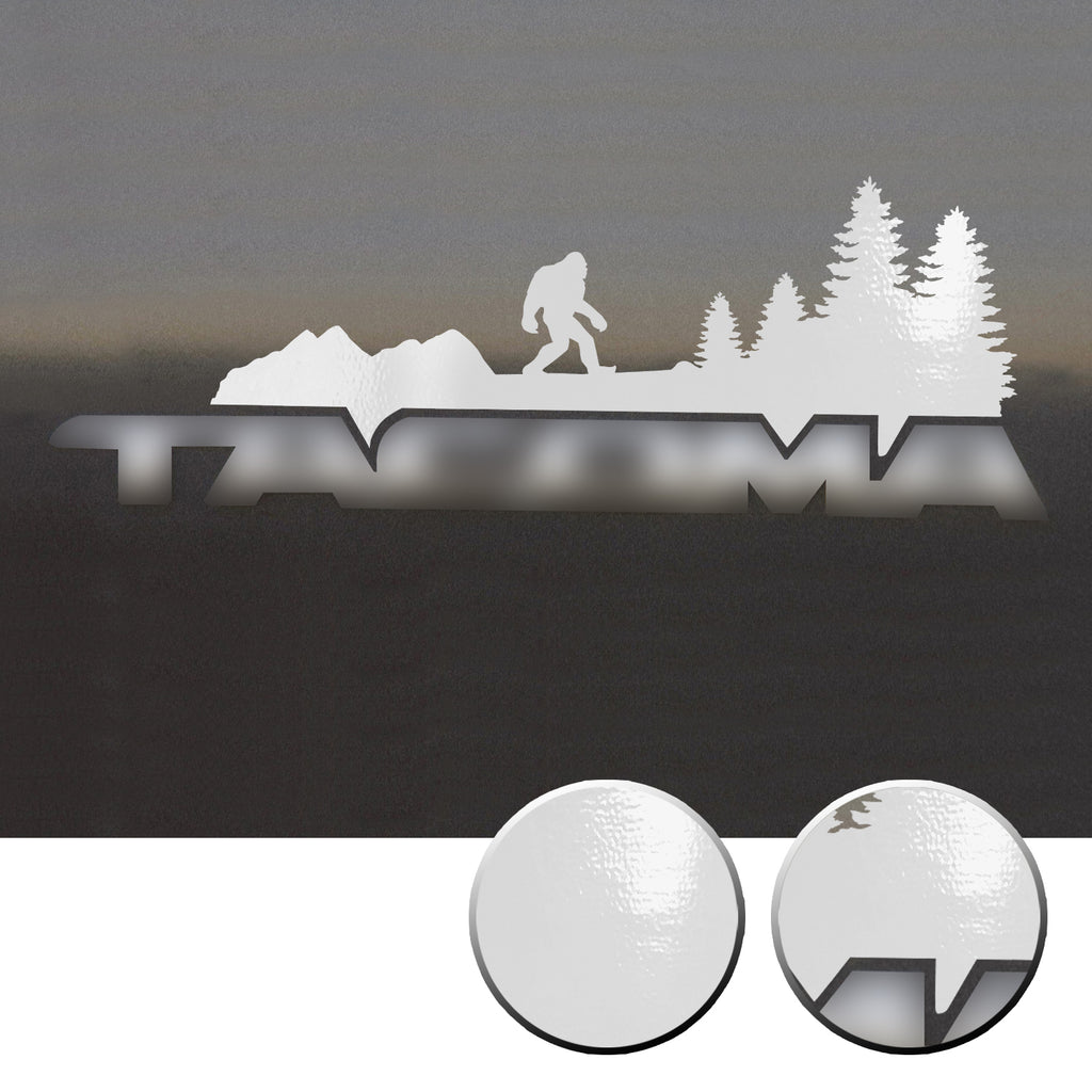 2x Door Badge Emblem Bigfoot Vinyl Decals Overlay Compatible with Toyota Tacoma 2005-2015
