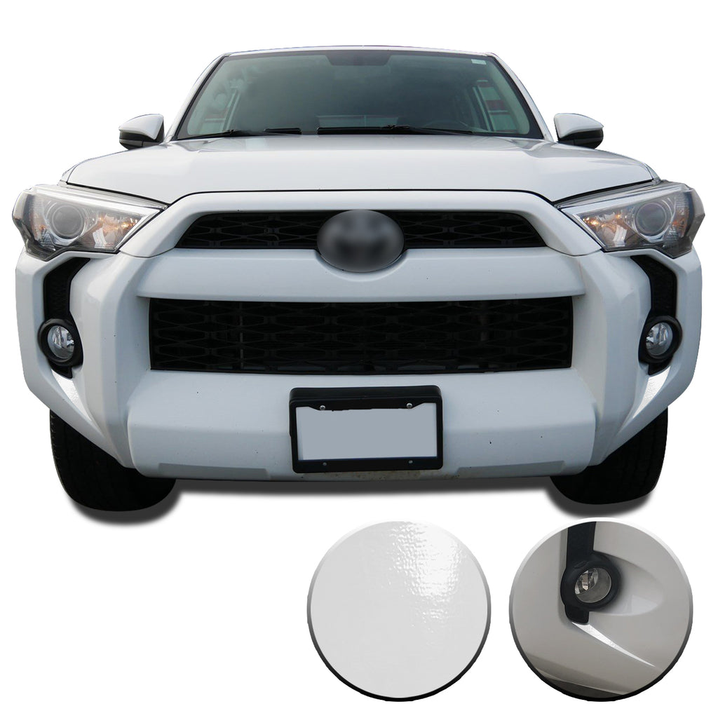 Fog Light Bezel Fangs Vinyl Wrap Overlay Kit Compatible with and Fits 4Runner 2014-2020