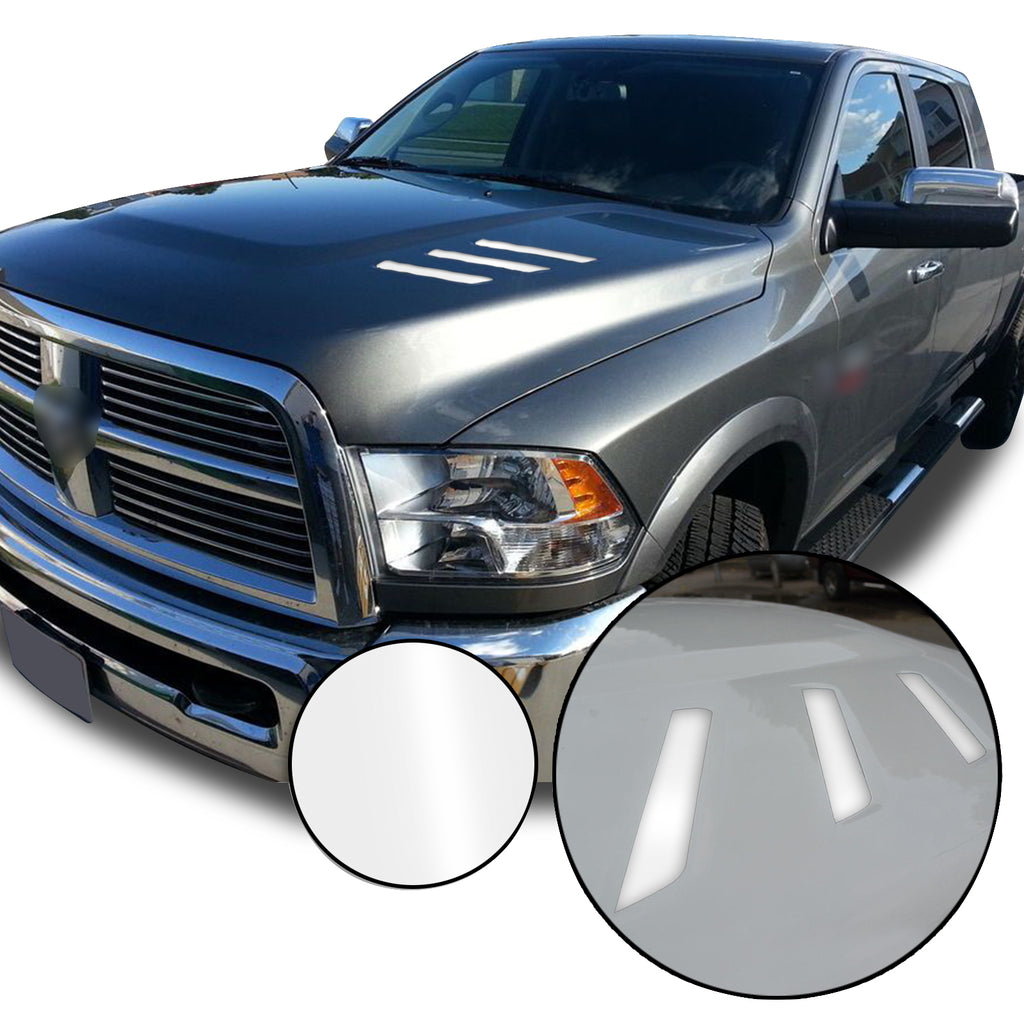 Front Hood Grille Stripe Insert Overlay Vinyl Decal Compatible with and Fits Dodge Ram 2010-2018