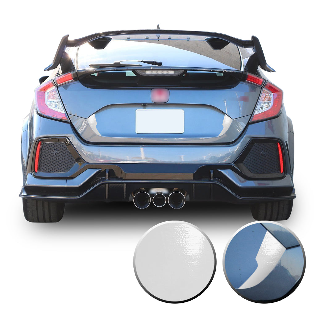 Trunk Fangs Accent Vinyl Decal Overlay Wrap Compatible with Honda Civic Sedan Hatchback 2016-2020