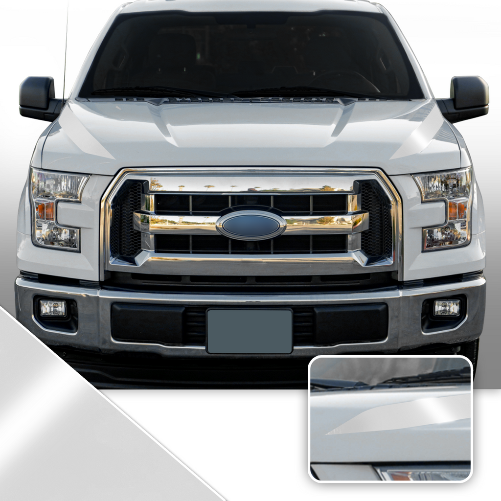 Outer Hood Spears Overlay Decal Trim Compatible with and Fits F150 + Raptor 2015-2020