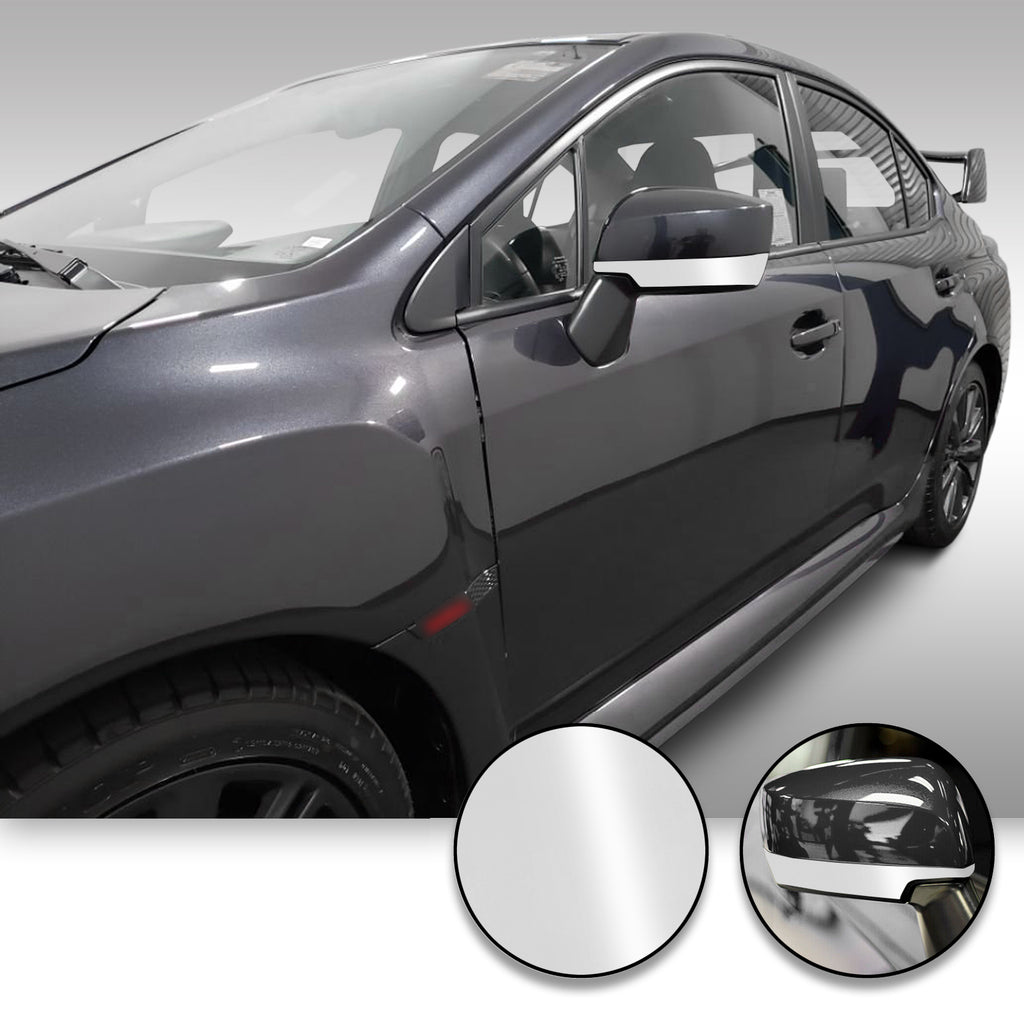 Side Mirror Accent Trim Overlay Wrap Vinyl Decal Sticker Compatible with and Fits WRX STi 2015-2020