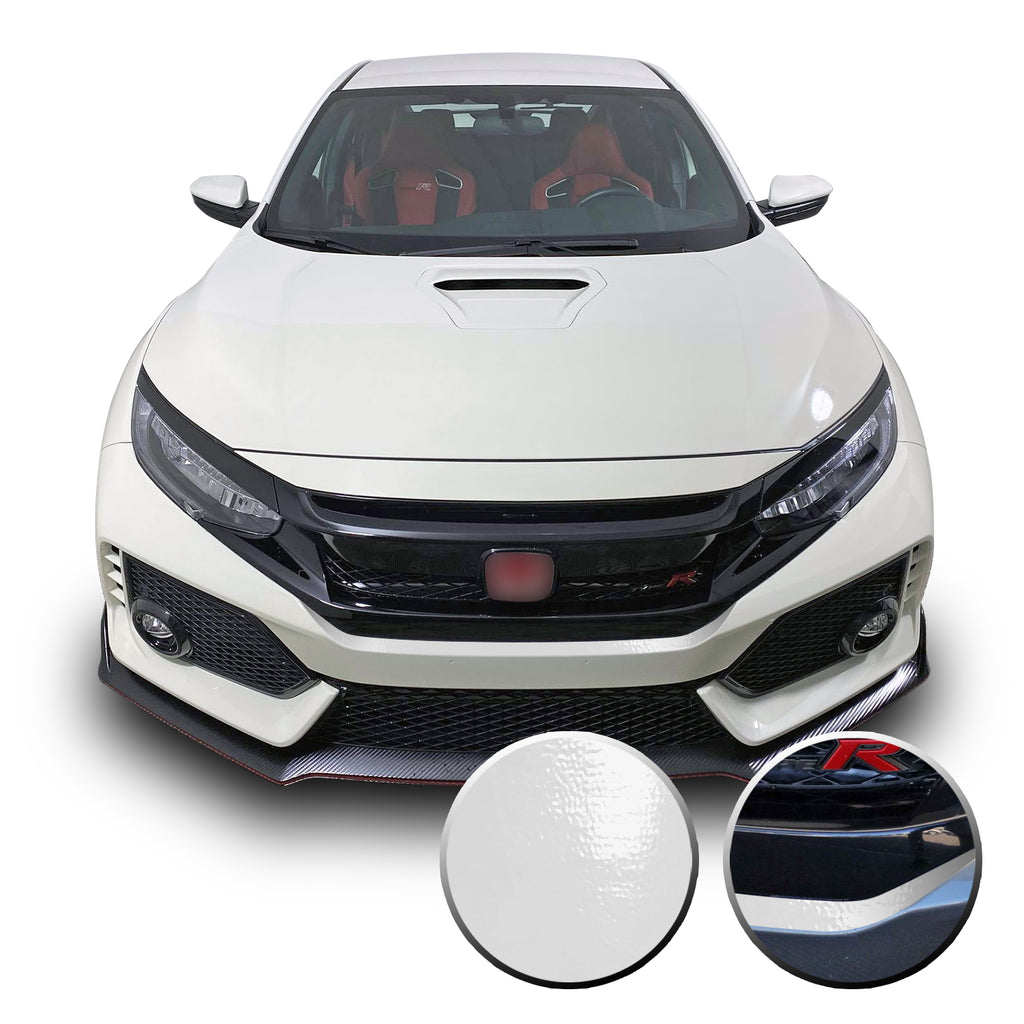 Front Bumper Fangs Accent Vinyl Wrap Compatible with Honda Civic Sedan, Coupe, SI, Hatchback, Type R 2016-2020