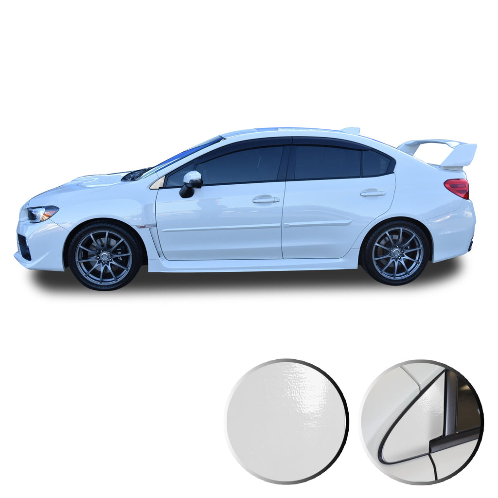 Quarter Window Trim Decal Overlay Wrap Compatible with and Fits WRX STi 2015-2020