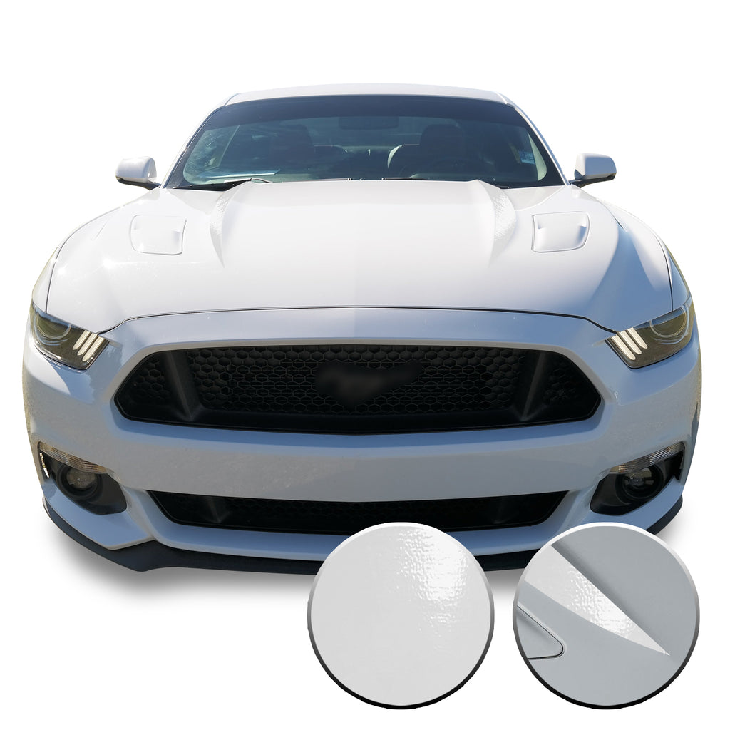 Hood Spears Stripes Vinyl Decal Overlay Wrap Trim Compatible with and Fits Mustang 2015-2017