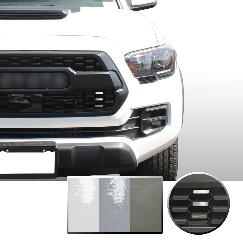 Front Grille 3 Color Vinyl Wrap Decal Compatible with Tacoma TRD Pro 2016-2020