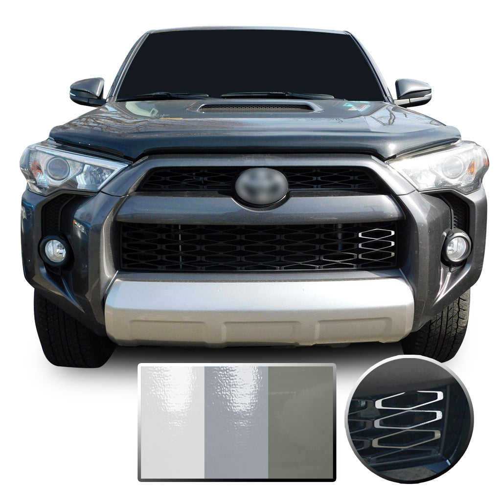 Front Grille 3 Color Vinyl Wrap Decal Overlay Compatible with Toyota 4Runner 2014-2020