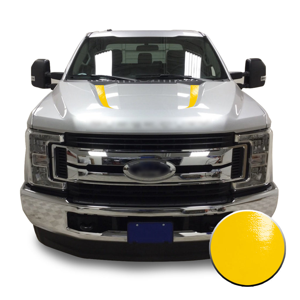 Hood Spears Stripes Vinyl Decal Overlay Wrap Trim Compatible with and Fits Super Duty F250 F350 F450 2017-2019