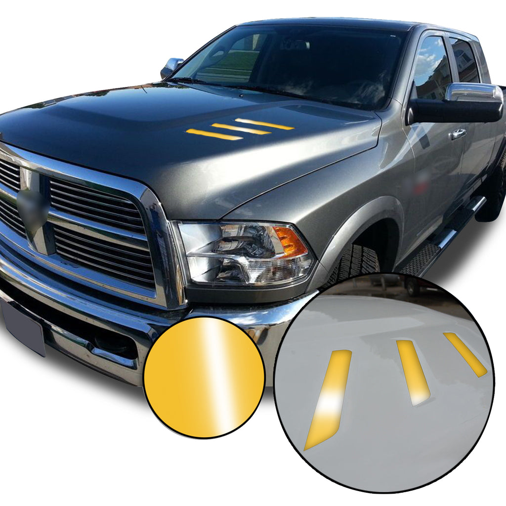 Front Hood Grille Stripe Insert Overlay Vinyl Decal Compatible with and Fits Dodge Ram 2010-2018