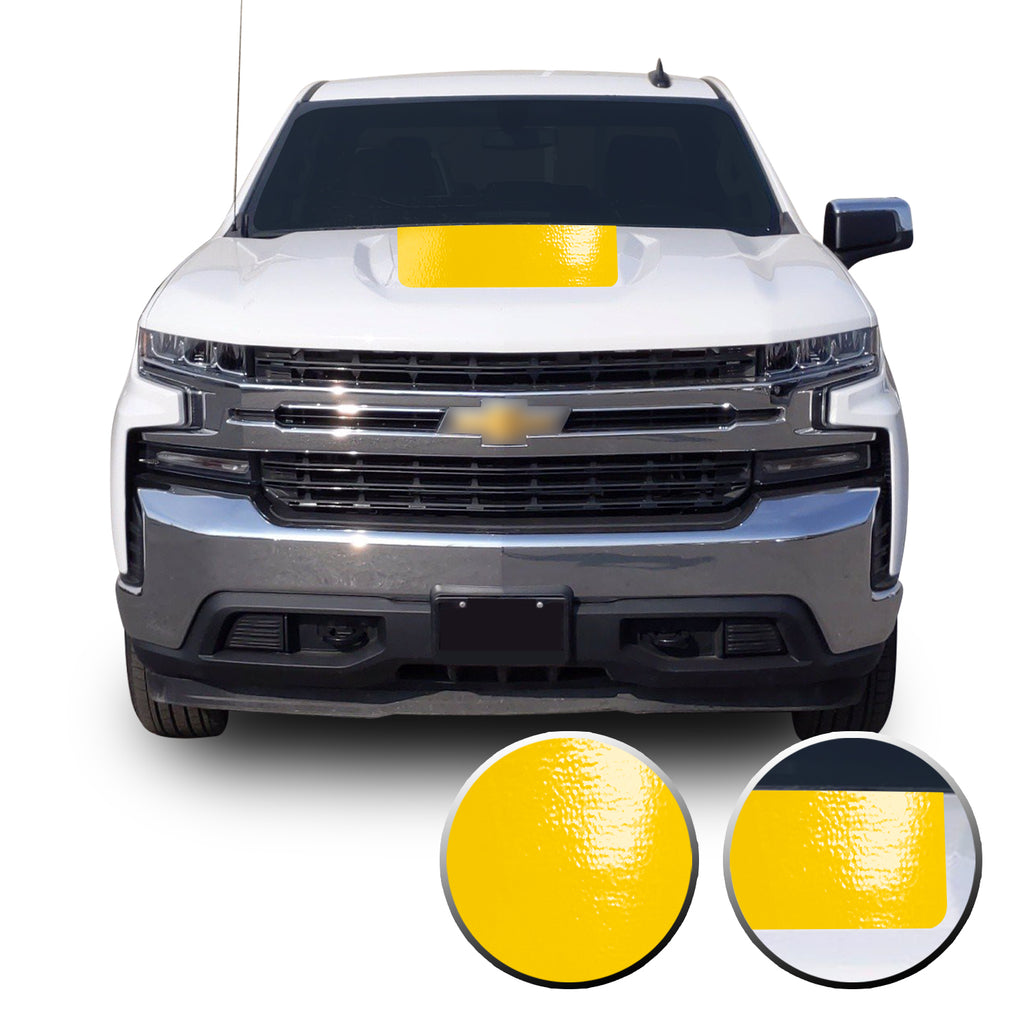 2019-20 Chevy Silverado Z71 TRAIL BOSS Custom MATTE BLACK Hood Decal Graphic