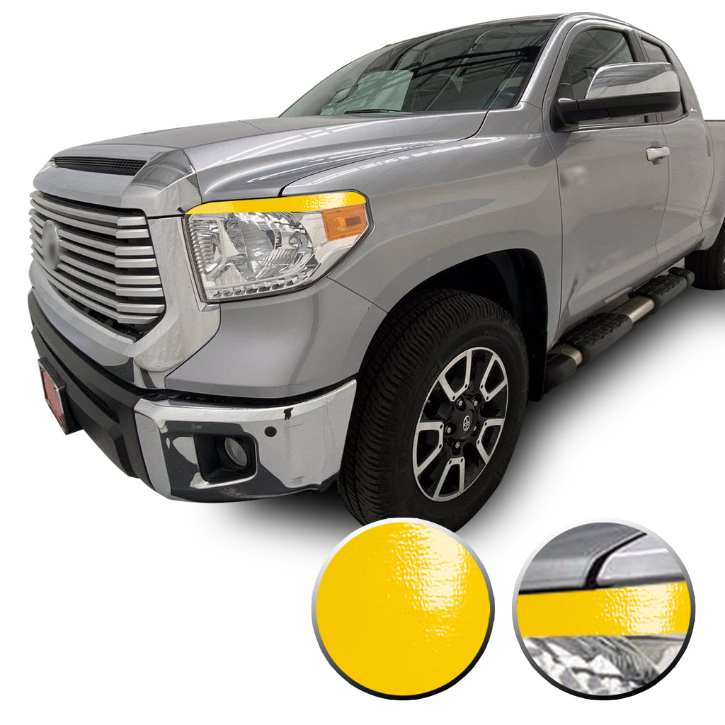 Headlight Eyelid Eyebrow Graphic Vinyl Decal Compatible with Toyota Tundra 2014-2017