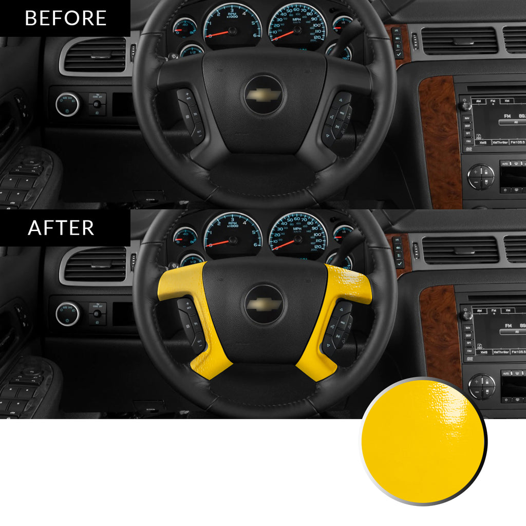 Steering Wheel Spoke Decal Overlay Trim Compatible with and Fits Chevrolet, GMC, Cadillac