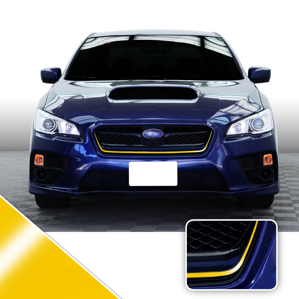 Front Grille Pinstripe Vinyl Decal Overlay Wrap Trim Compatible with and Fits WRX STi 2015-2017