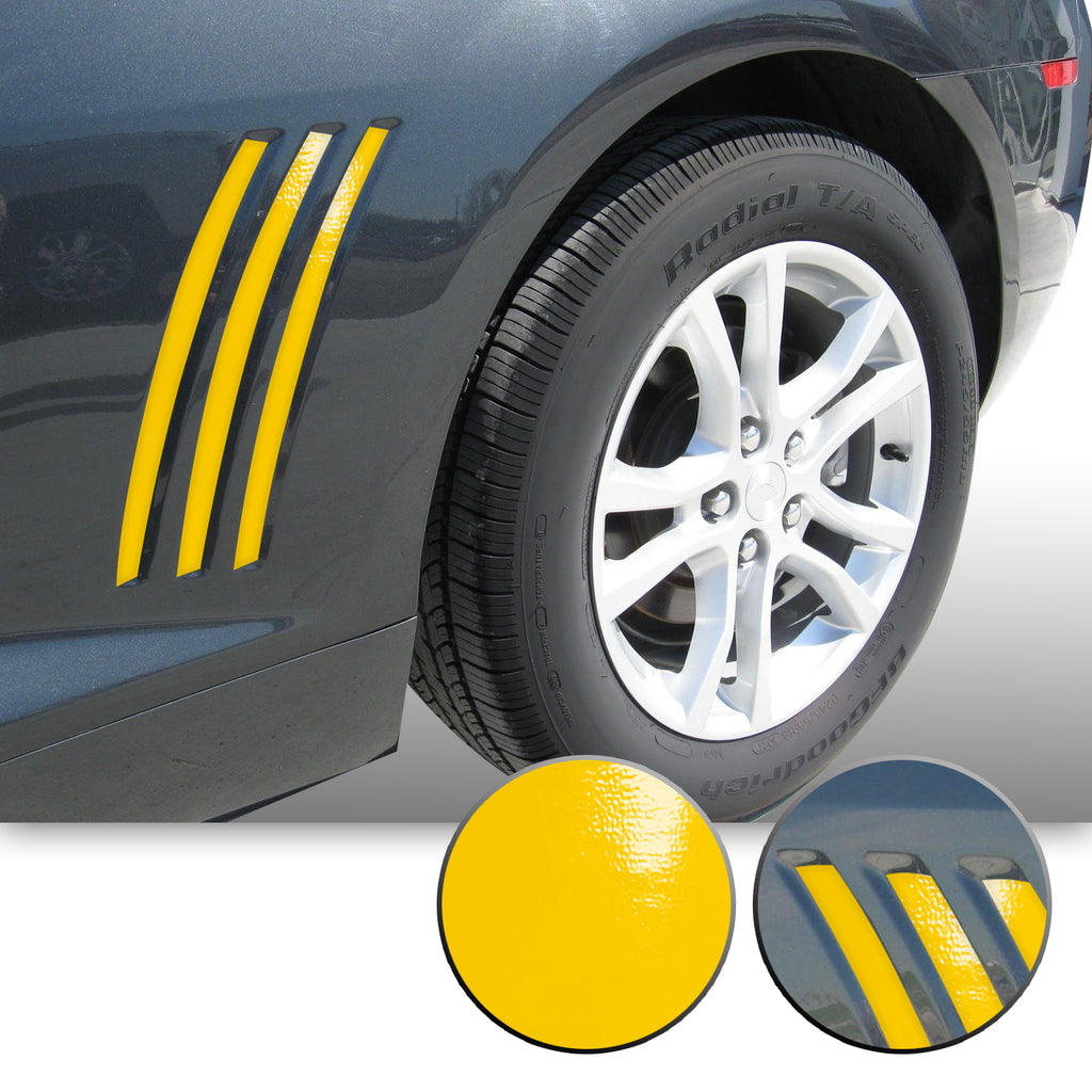 Side Vent Stipe Insert Overlay Vinyl Decal Compatible with and Fits Chevy Camaro 2010-2015