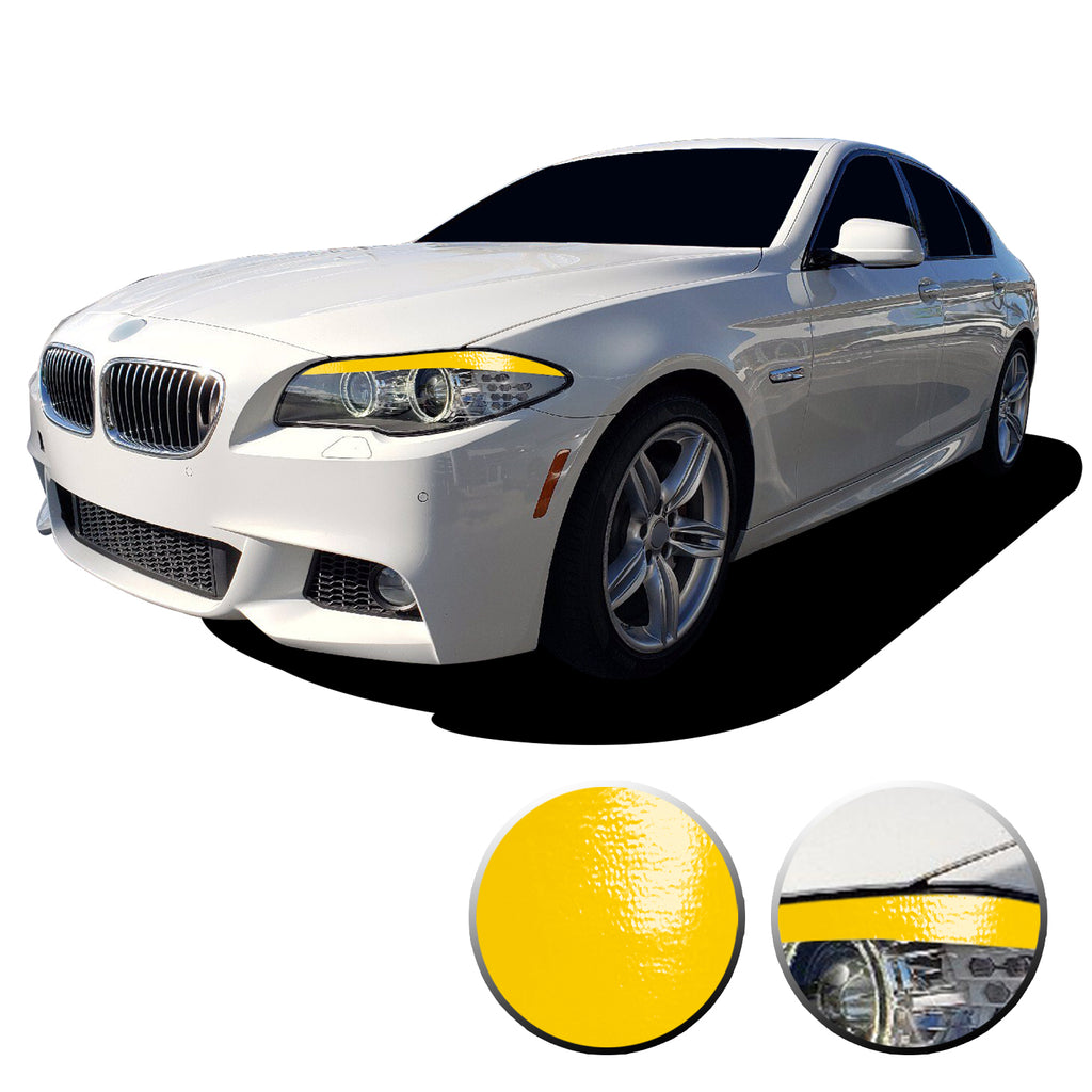 Headlight Eyelid Eyebrow Graphic Vinyl Decal Compatible with BMW 5 Series F10 2011-2013