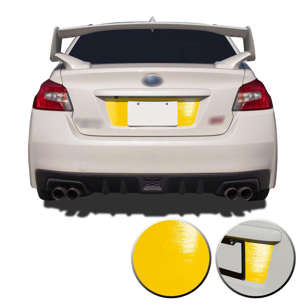 Trunk Rear License Trim Decal Overlay Compatible with and Fits Subaru WRX STi 2015-2020