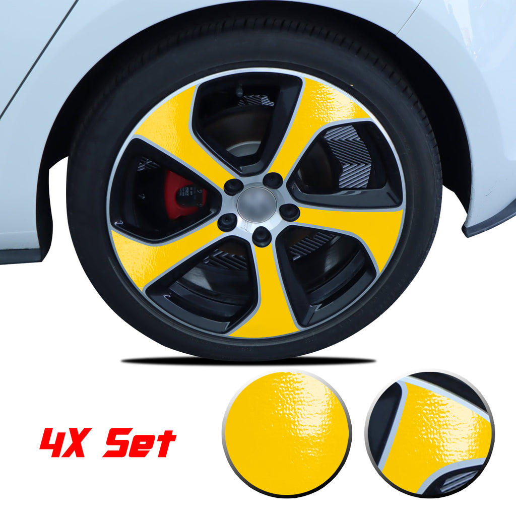 Wheel Rim Overlay Graphic Vinyl Decal Compatible with Volkswagen MK7 GTi 2014-2020