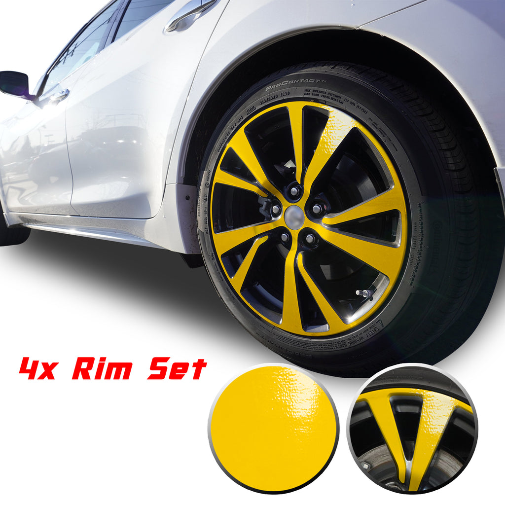 18" Wheel Rim Chrome Delete Vinyl Wrap Overlay Kit Compatible with and Fits Maxima 2016 - 2020