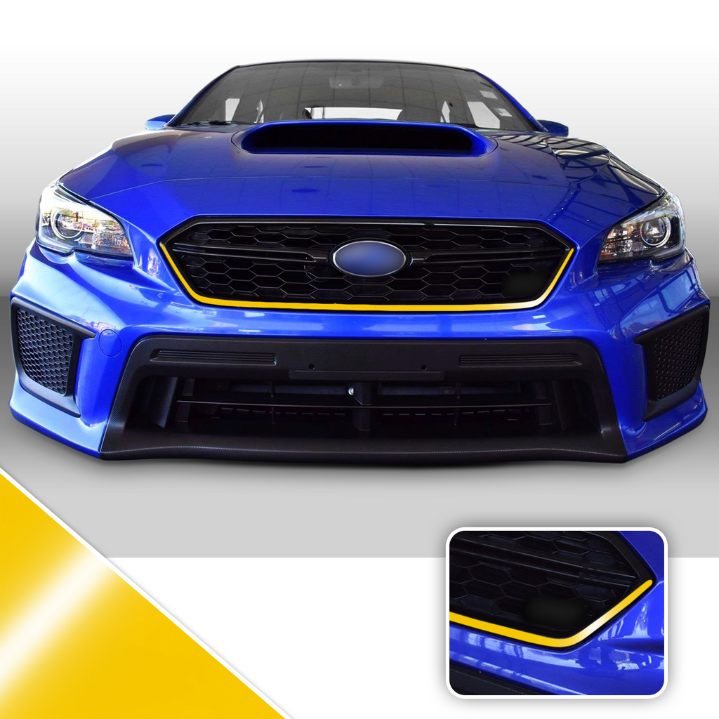 Front Grille Pinstripe Vinyl Decal Overlay Wrap Trim Compatible with and Fits WRX STi 2018-2020
