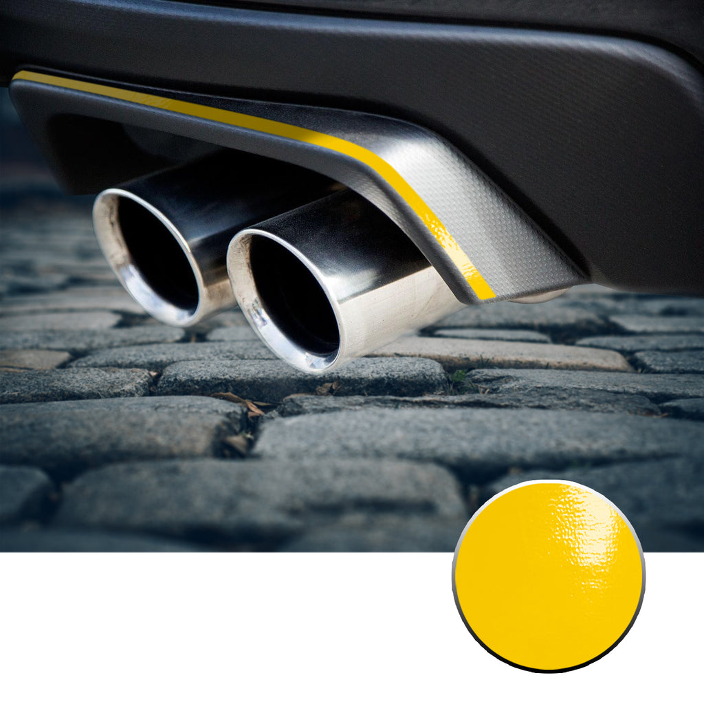 Exhaust Stripe Overlay Trim Decal Compatible With and Fits 2015-2020 Subaru WRX STi