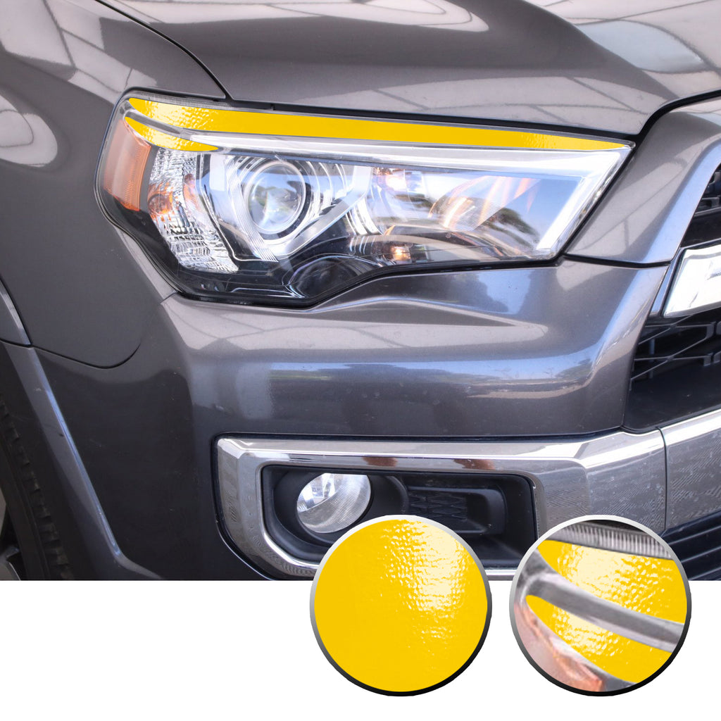 Headlight Eyelid Eyebrow Graphic Vinyl Decal Compatible with Toyota 4Runner 2010-2017