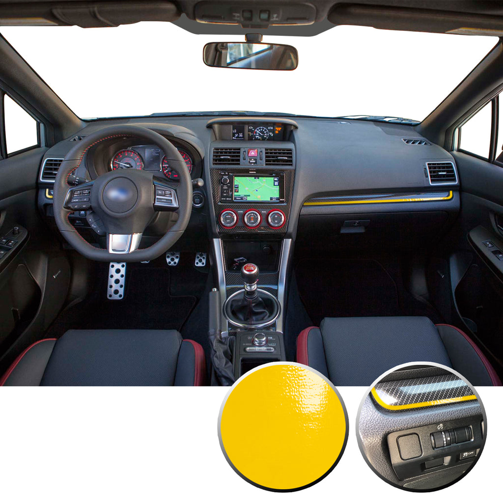 Interior Dash Pinstripe Vinyl Trim Decal Compatible with and Fits WRX STi Subaru 2015-2020